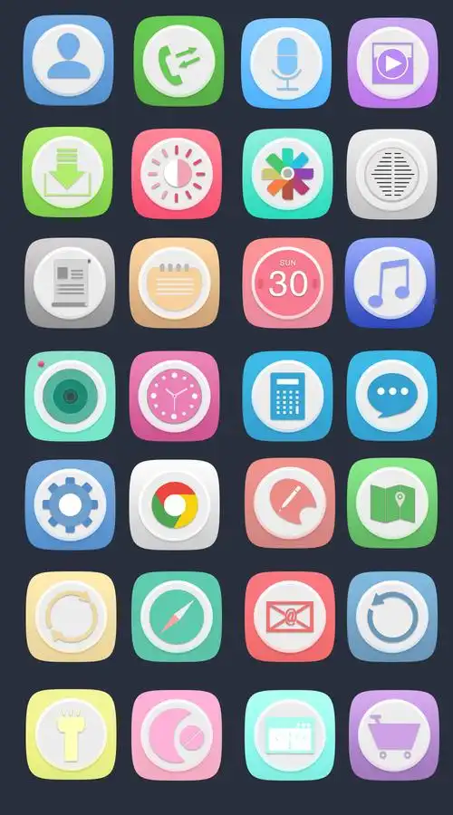 扁平化app图标素材