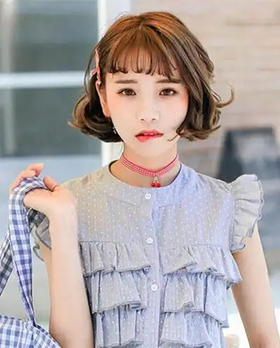 让你诠释盛夏韩式新潮美发_短发全烫发型图片_女物美容网|nvwu