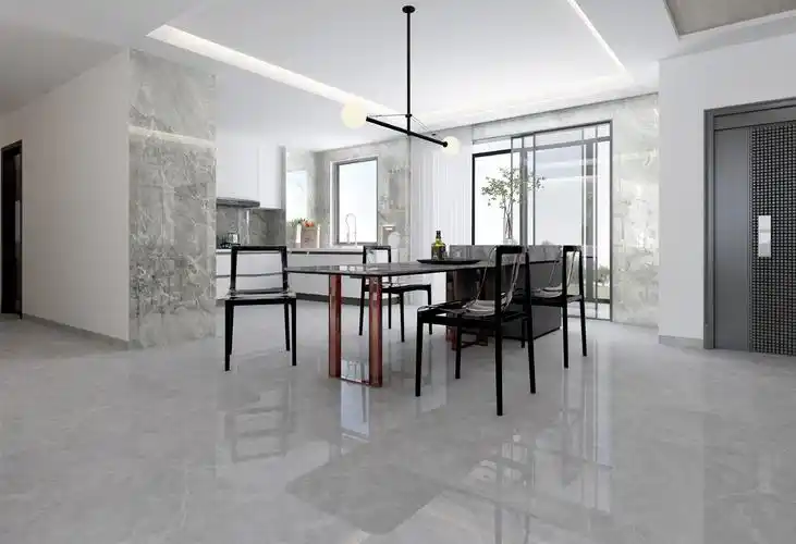 128㎡现代轻奢风,灰色系岩板轻松营造轻奢高级感