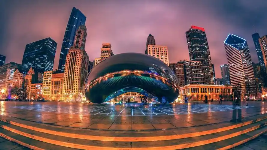 芝加哥晚报壁纸800x600分辨率下载,芝加哥晚报壁纸,高清图片,旅游景点