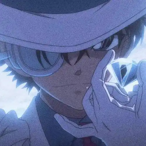 名侦探柯南:100张怪盗基德(黑羽快斗)头像合集,帅呆了