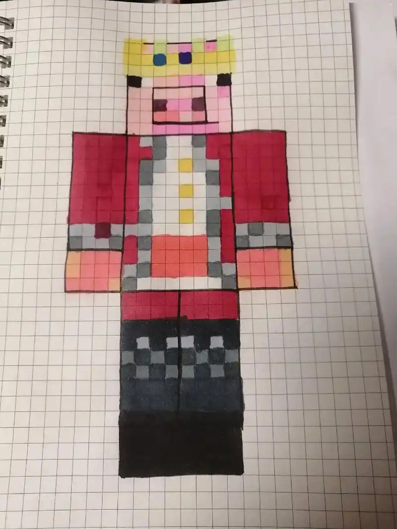 手绘 #日常瞎画 #猪神#我的世界#我的世界 - 抖音