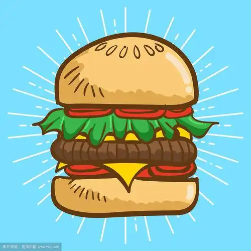 汉堡卡通