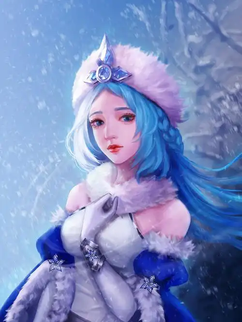 王者荣耀冰雪之华·王昭君同人美图