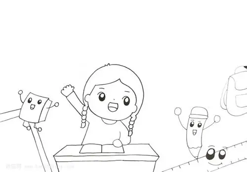 我的班级怎么画