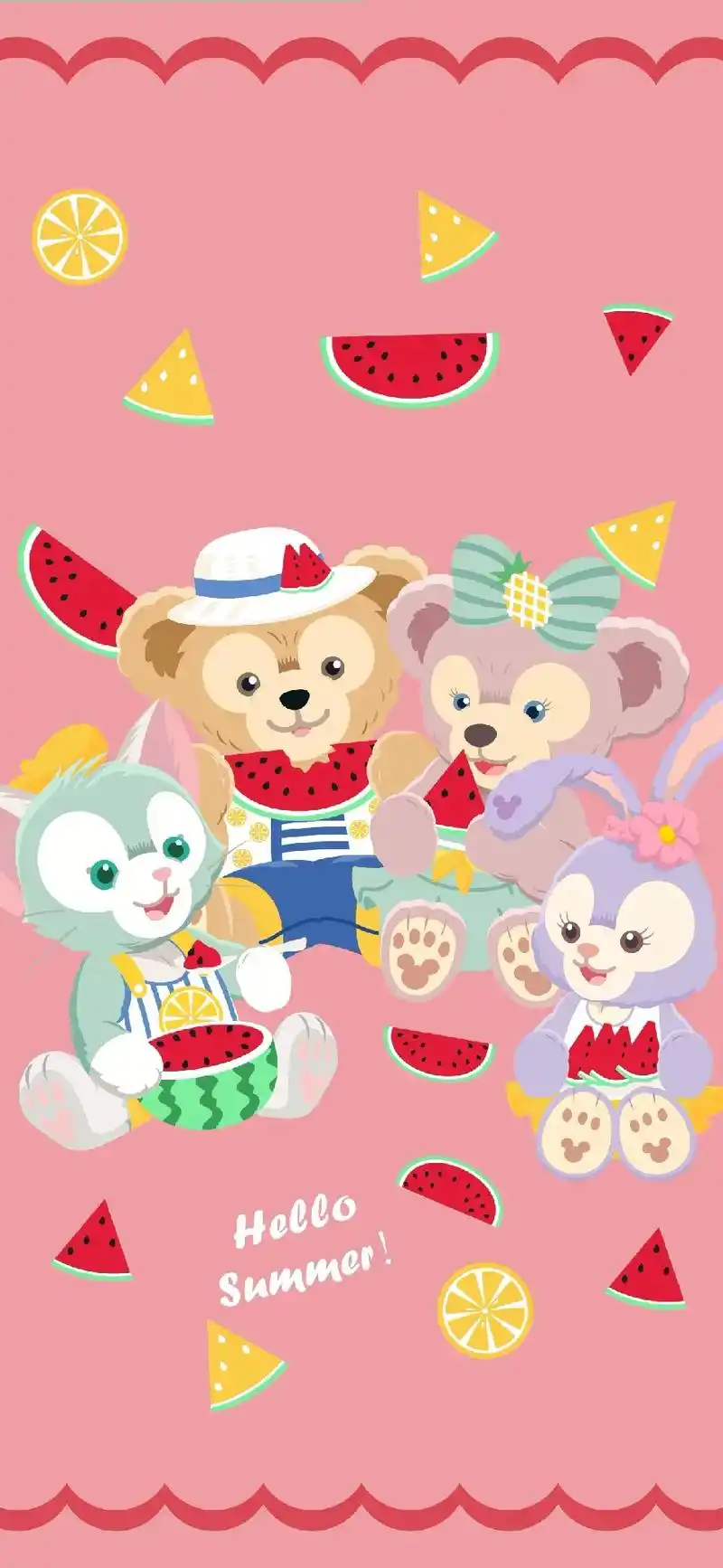 达菲熊夏日清凉壁纸