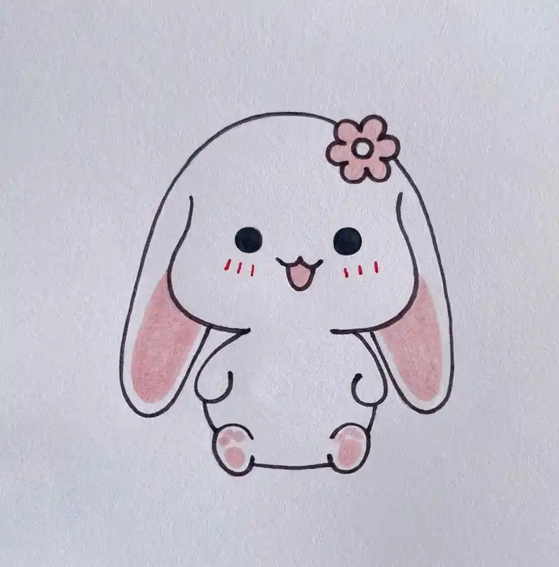 小兔子简笔画教程