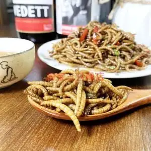 即食昆虫零食油炸面包虫食用黄粉虫美味高蛋白质网红酥脆熟食虫子