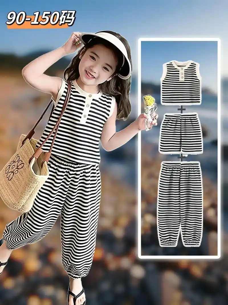 高品质童装 无袖背心,短裤 - 抖音