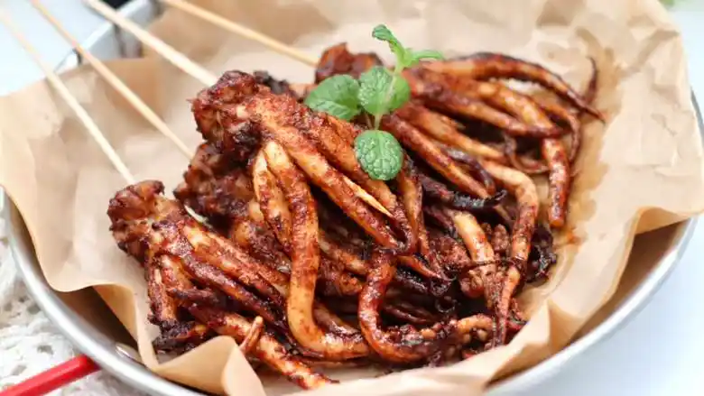 烤鱿鱼头空气炸锅版