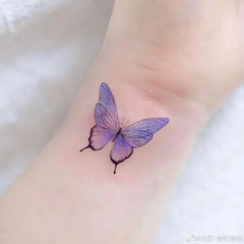 今日纹身图案分享蝴蝶纹身图案分享#纹身分享##手腕纹身##蝴蝶纹身