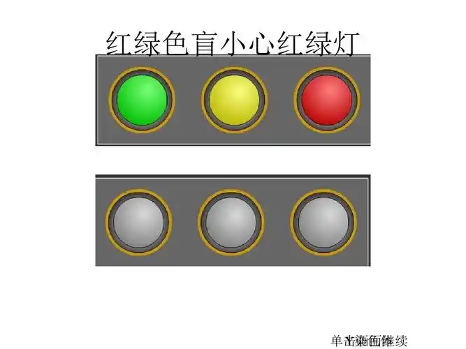 红绿色盲小心红绿灯 单击画面继续 y染色体