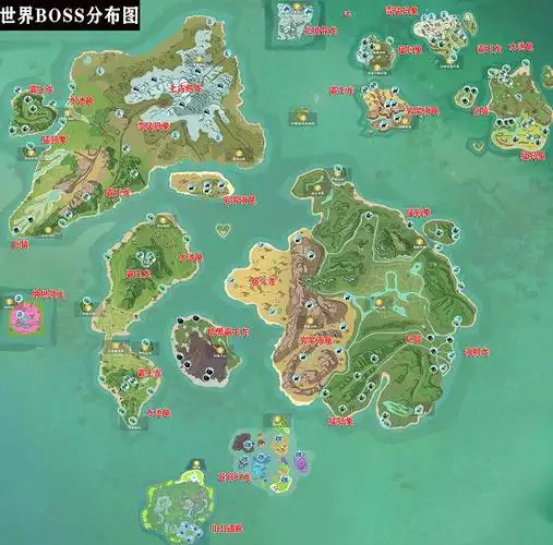 创造与魔法世界boss分布图2022