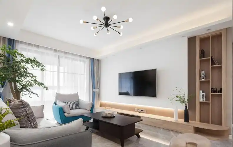 放空的背景墙如果在四周安装灯带,效果马上变得不一样了简约上档次.