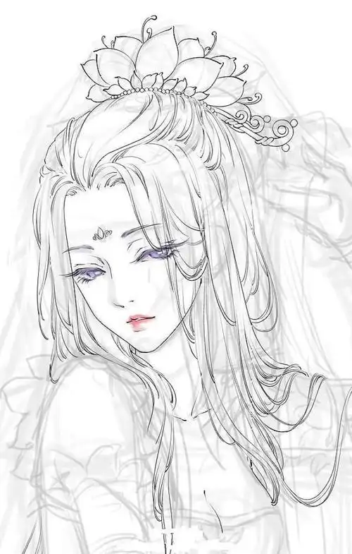 古风简笔画古风简笔画图案