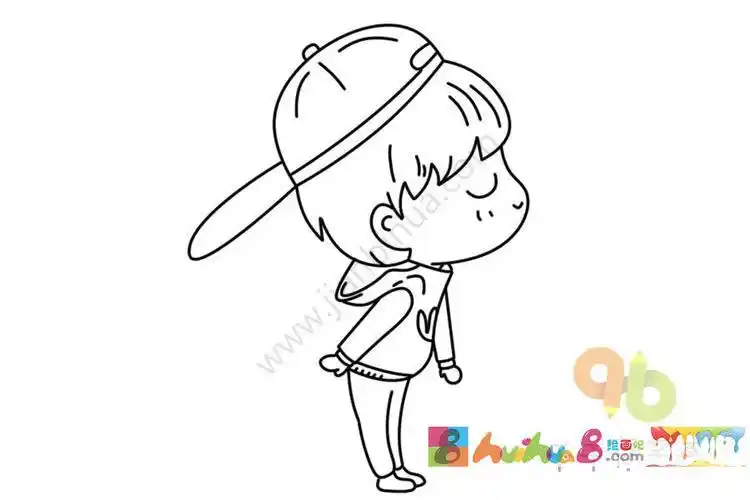 娃娃简笔画男孩 简笔画图片大全-普车都