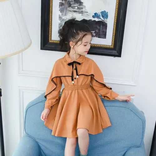 秋装女童连衣裙2019韩版新款儿童长袖小女孩子五六岁网红洋气裙子