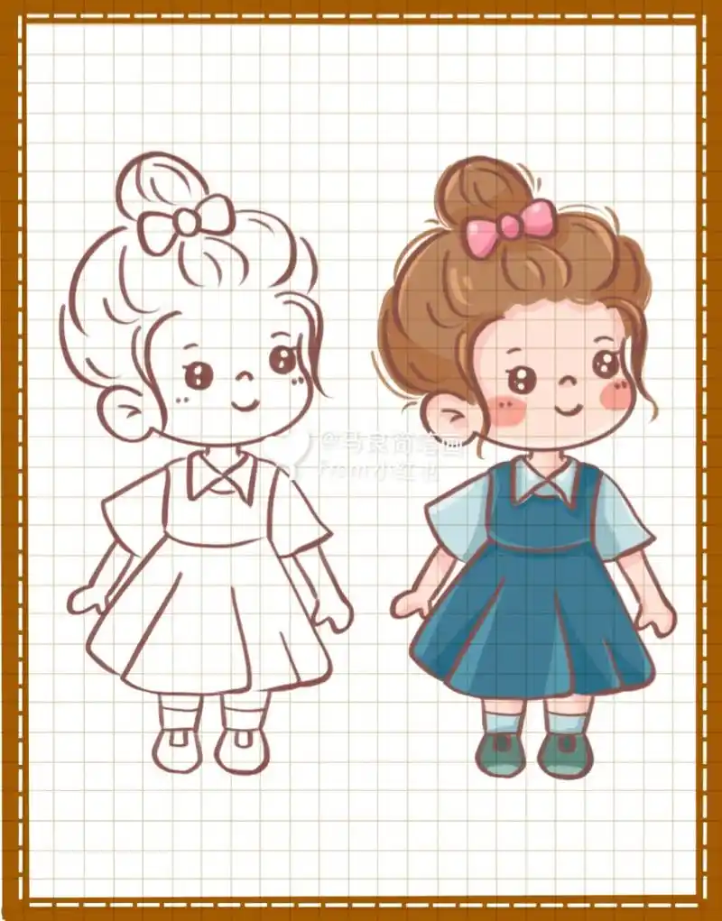 零基础绘画|简笔画教程|插画|手帐素材现在的坚持只是希望以后回想