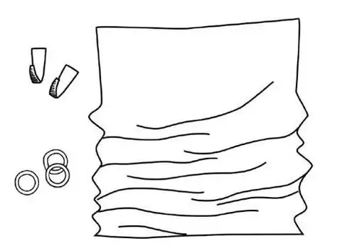 生活中的装饰布简笔画