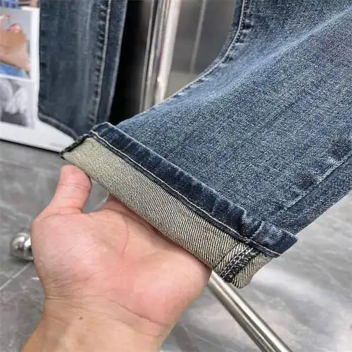 24ss秋冬新品古奇时尚潮流百搭男士牛仔裤后袋经典字母标识logo