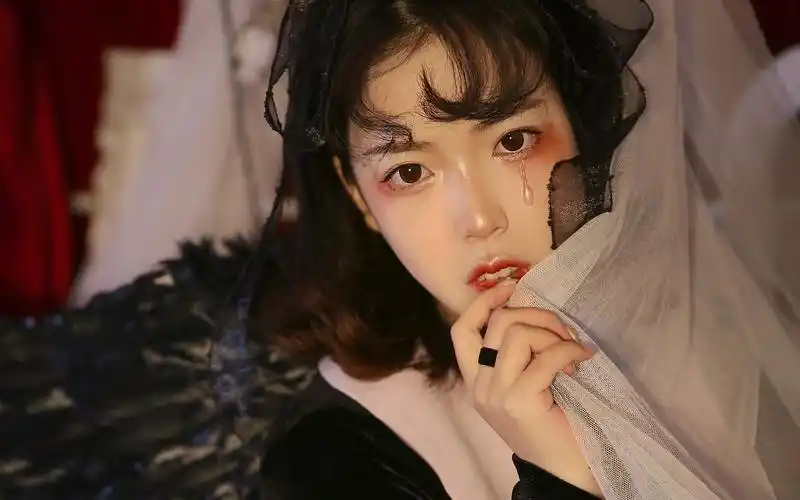 暗黑系萝莉美女高清桌面壁纸,美女壁纸,性感美女,唯美,高清,萝莉,壁纸