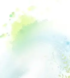 简约淡雅绿色花纹背景