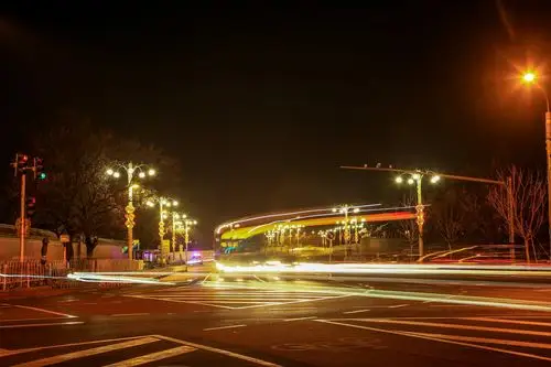 北京辛丑牛年的夜晚~北海公园,角楼夜景