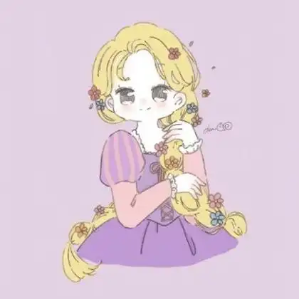 迪士尼小公主头像卡通动漫手绘图片