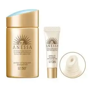 安耐晒金瓶防水防晒霜图片