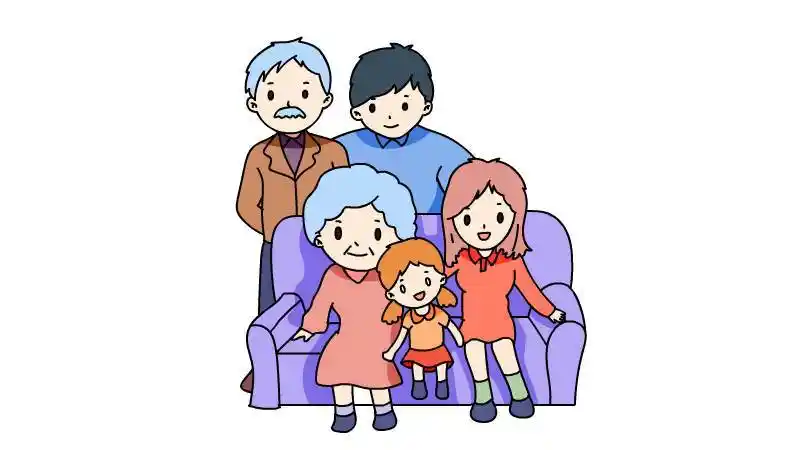 五人全家福简笔画怎么画 五人全家福简笔画如何画