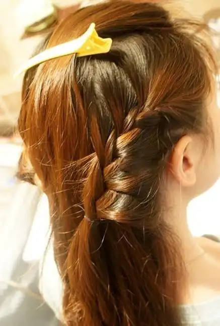 中长发怎么编简单好看,简单编发图片,发型图片