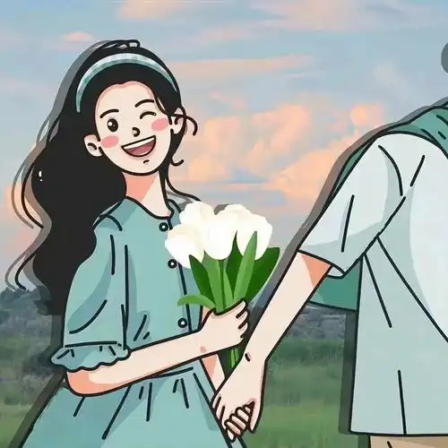 很清新的一组情侣头像