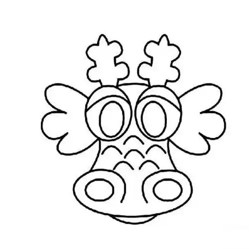 2022最新龙头简笔画 龙头简笔画霸气