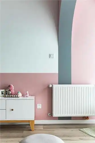 66平北欧风:满满的少女心,撞色墙面设计,颜值超美!