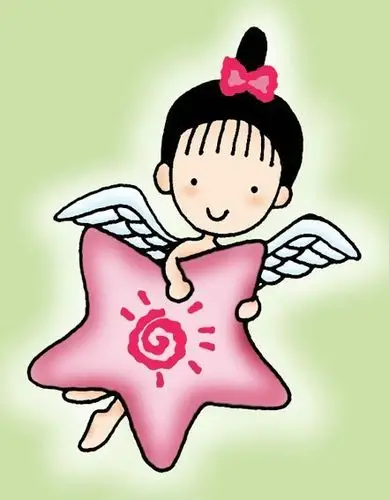 位图 人物 天使 可爱卡通 色彩 免费素材