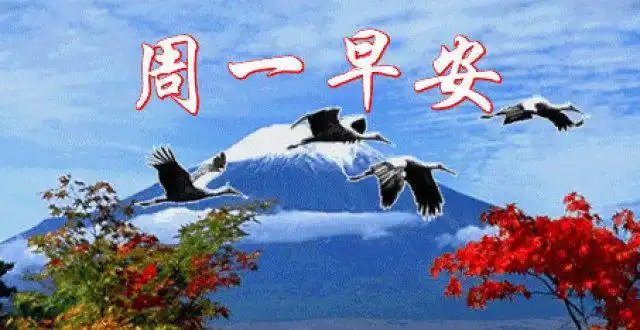 2022周一清晨祝福早上好动态表情图片带字早上好的句子,清晨问候语录