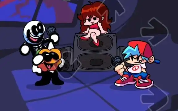 fnf,对战恐怖月的恐怖双子:skid和pump