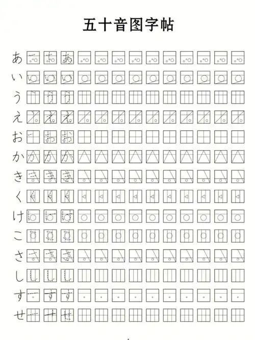 三分钟手写假名变漂亮60建议打印临摹
