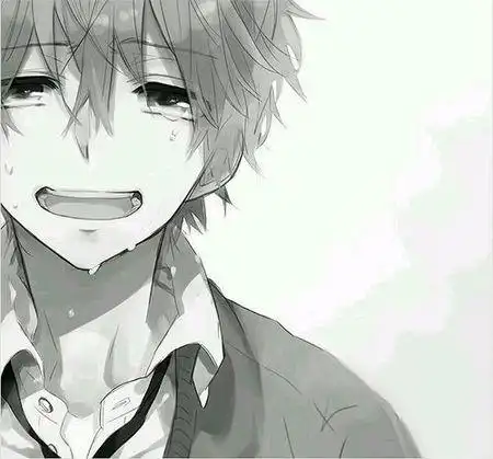 求笑着哭的动漫美图