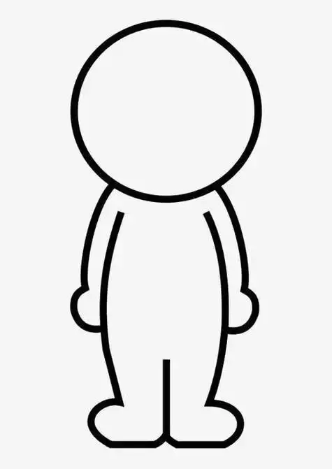 玩偶小人简笔画