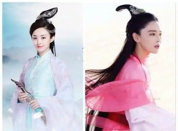 原创29岁赵丽颖张馨予同类古装隔空撞衫,谁才是天生的美人坯子
