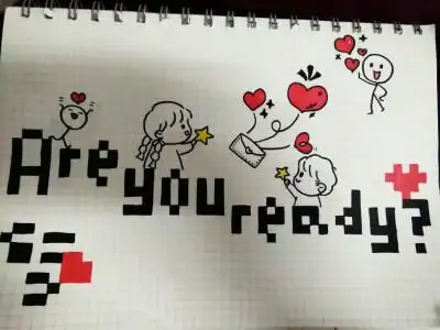 方格画手帐素材