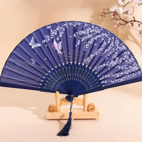 扇子折扇中国风女式学生古风苏夏季随身携带古装古代汉服小竹扇