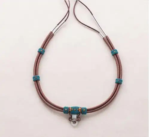 伸缩吊坠编绳教程(非常实用又好看的欧式古典吊坠绳)(43)