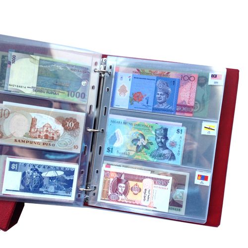 【汇商收藏】120国120张纸币珍藏册收藏 世界纸币收藏 外国钱币