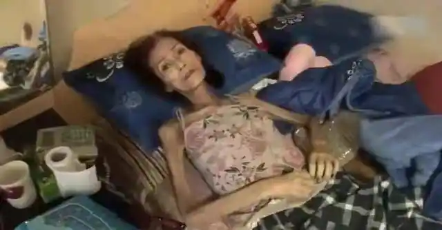 韩国女人骨瘦如柴生活无法自理年轻时却是大美人