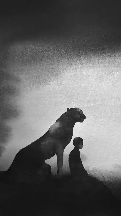 个性黑白微信聊天壁纸_背景