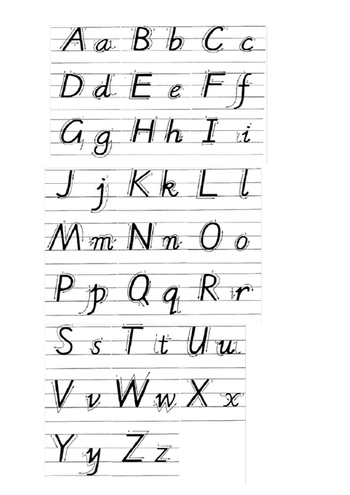 英语国际音标手写体26字母手写体docx3页