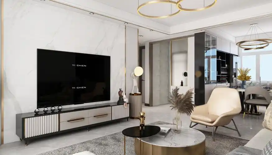 电视墙菱花富贵园 140m05 风格现代