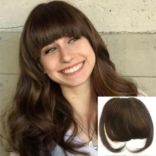 aosome * 真人*刘海 手工夹式接发片 黑色/棕色/深棕色